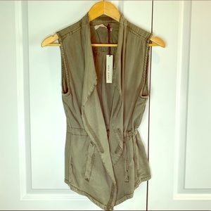 *NWT* Max Jeans Vetiver Olive Green Vest